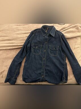 Seven7 Dark Denim Button-Up Shirt